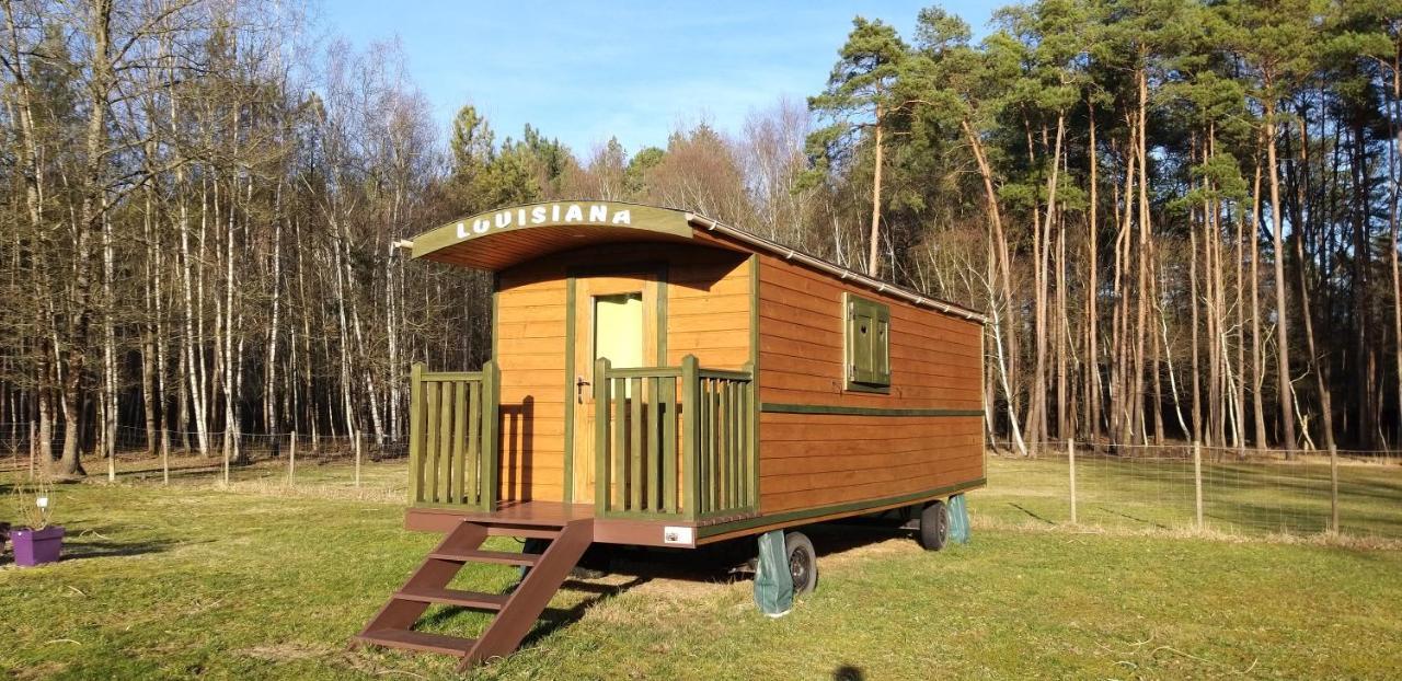 Roulottes Du Chalet Des Pins Rougeou Zewnętrze zdjęcie
