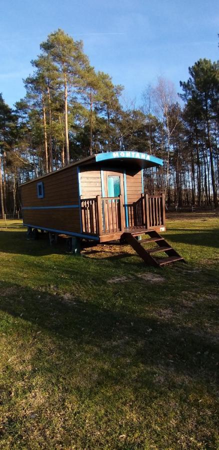Roulottes Du Chalet Des Pins Rougeou Zewnętrze zdjęcie