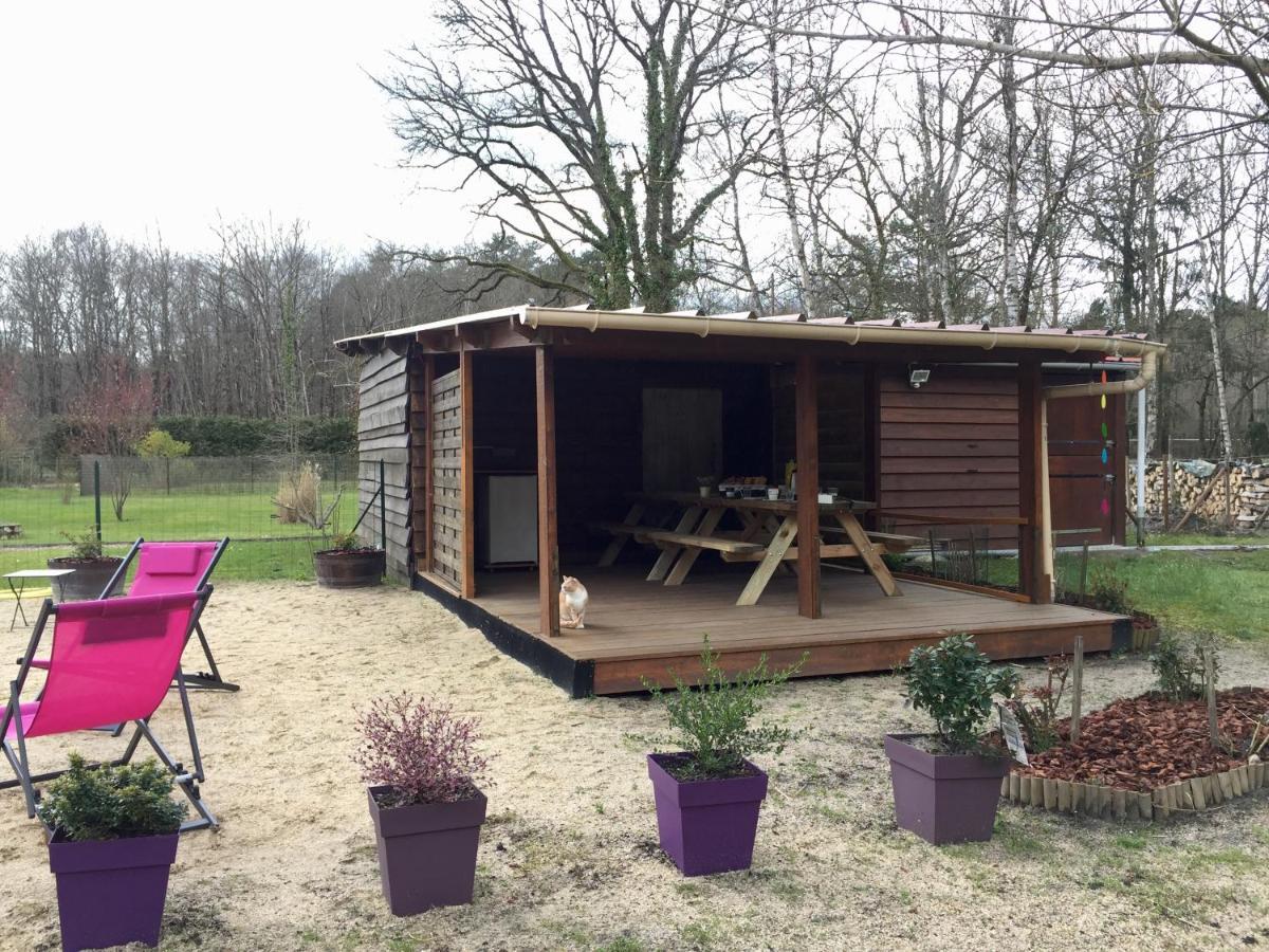 Roulottes Du Chalet Des Pins Rougeou Zewnętrze zdjęcie