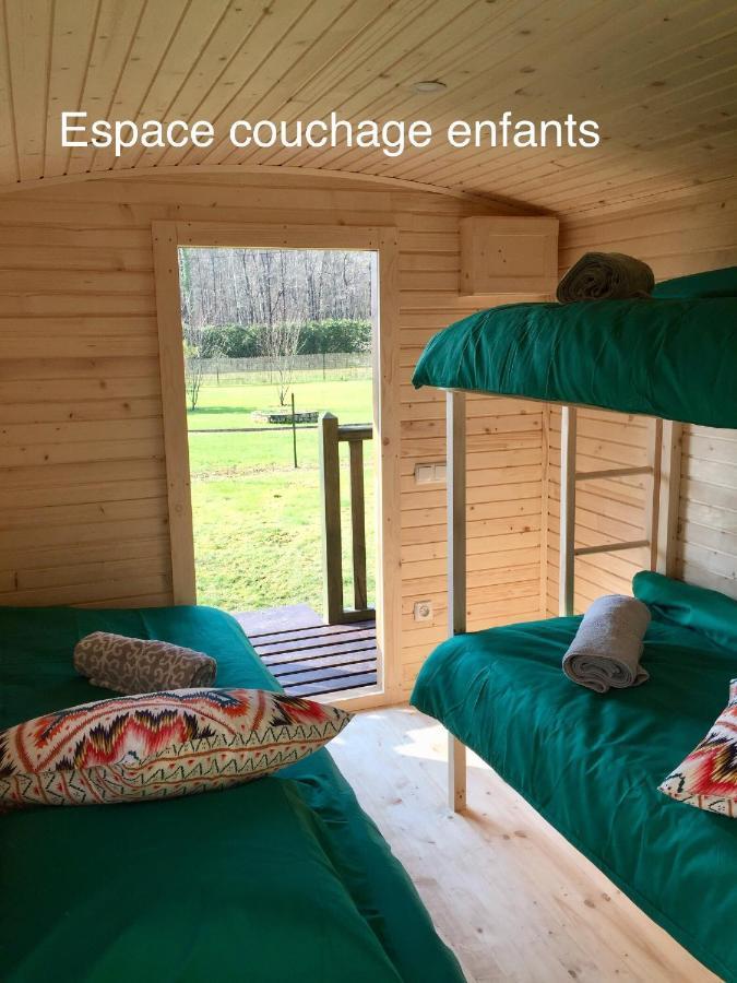Roulottes Du Chalet Des Pins Rougeou Zewnętrze zdjęcie