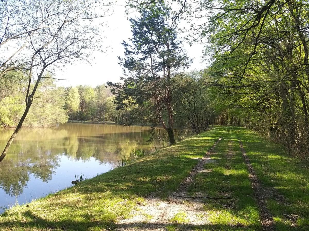 Roulottes Du Chalet Des Pins Rougeou Zewnętrze zdjęcie