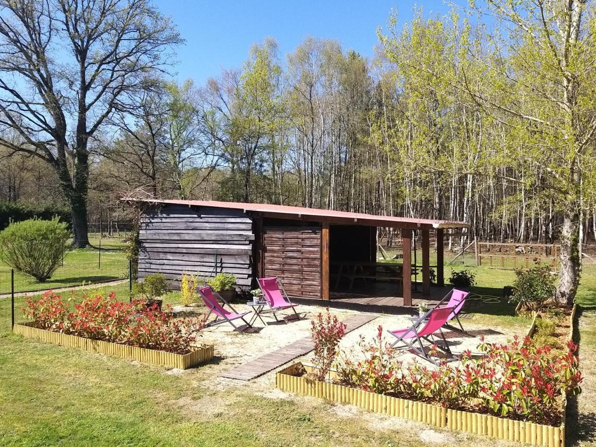 Roulottes Du Chalet Des Pins Rougeou Zewnętrze zdjęcie