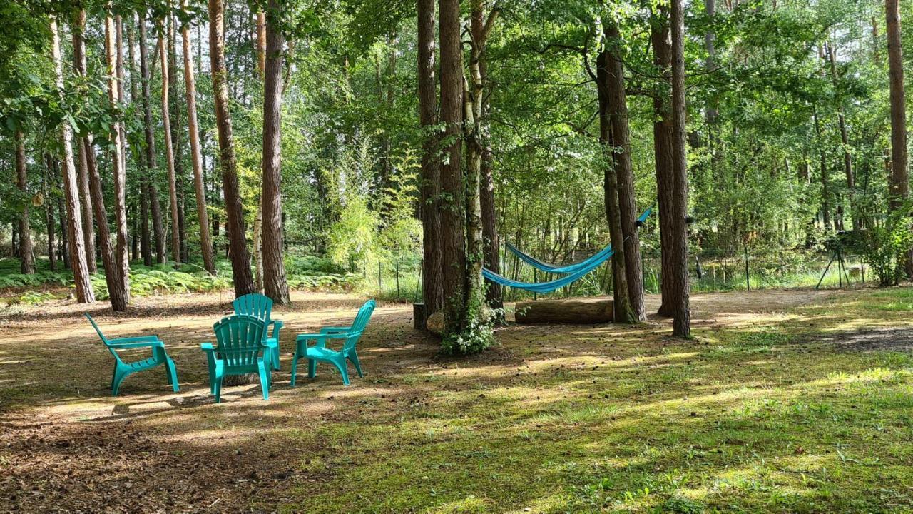 Roulottes Du Chalet Des Pins Rougeou Zewnętrze zdjęcie